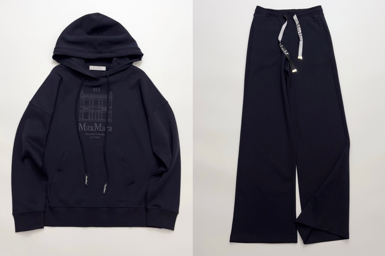 S'Max Mara SMMANDREA Summer '26 Relaxed Hooded Long Sleeve Sweatshirt and Trousers Set
