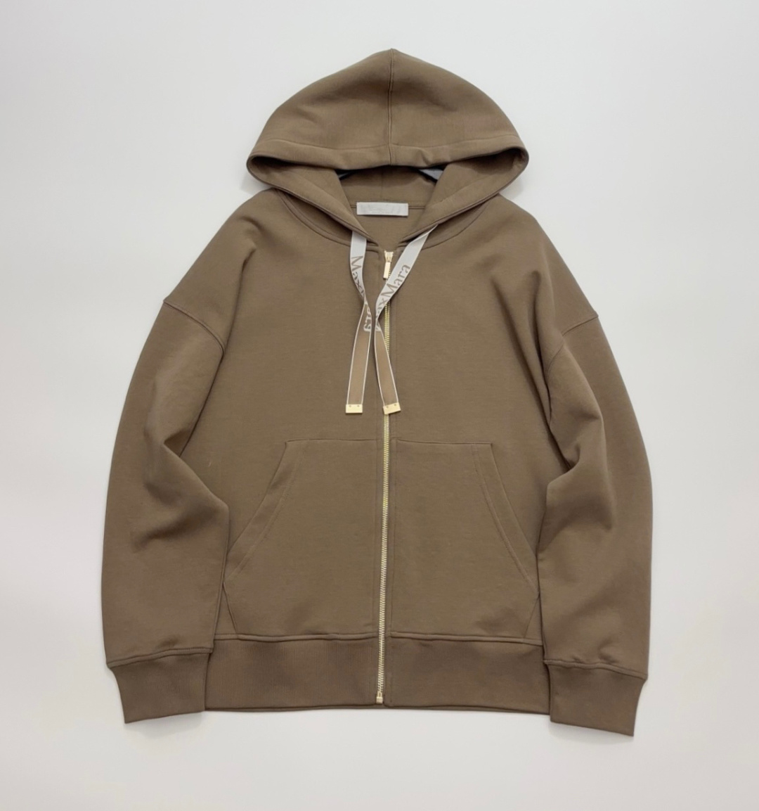 S Max Mara 2026 Spring/Summer Cotton Hooded Sweatshirt Jacket