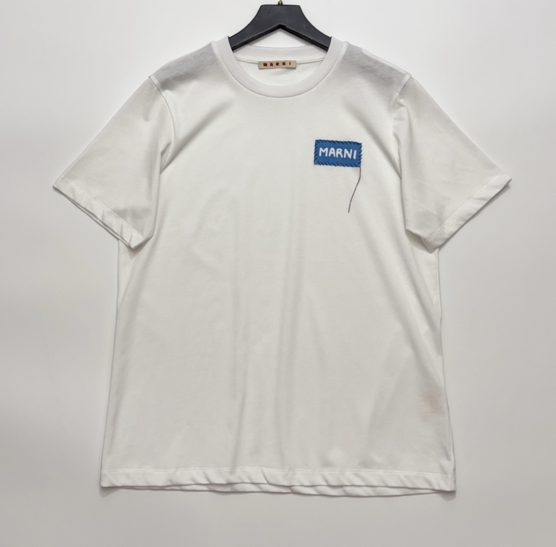 Marni Letter Print Simple Short-Sleeve T-Shirt