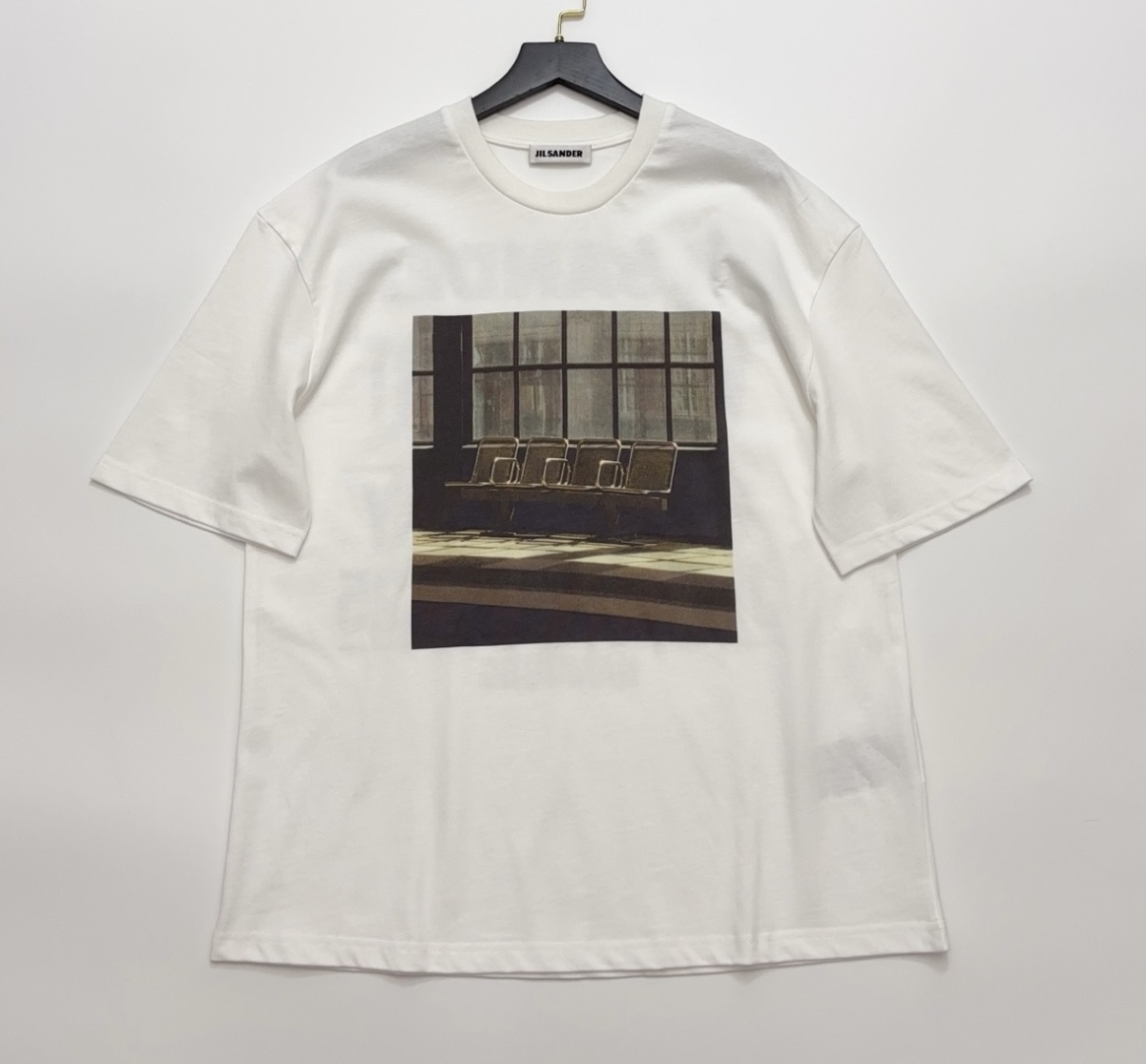 Jil Sander Cotton Loose Fit Short Sleeve T-Shirt