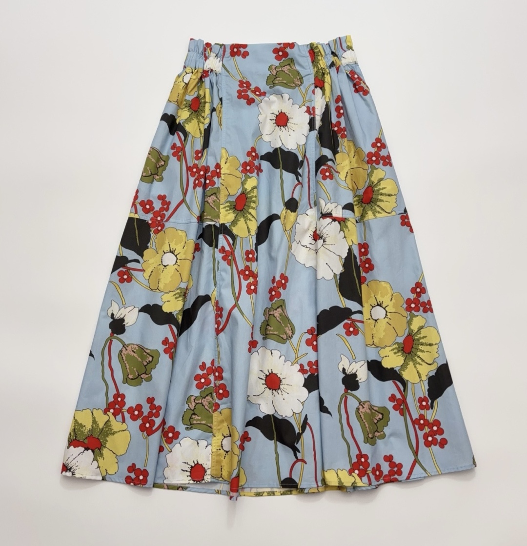 MARNI Pre-Spring 2026 Floral Print Midi Skirt
