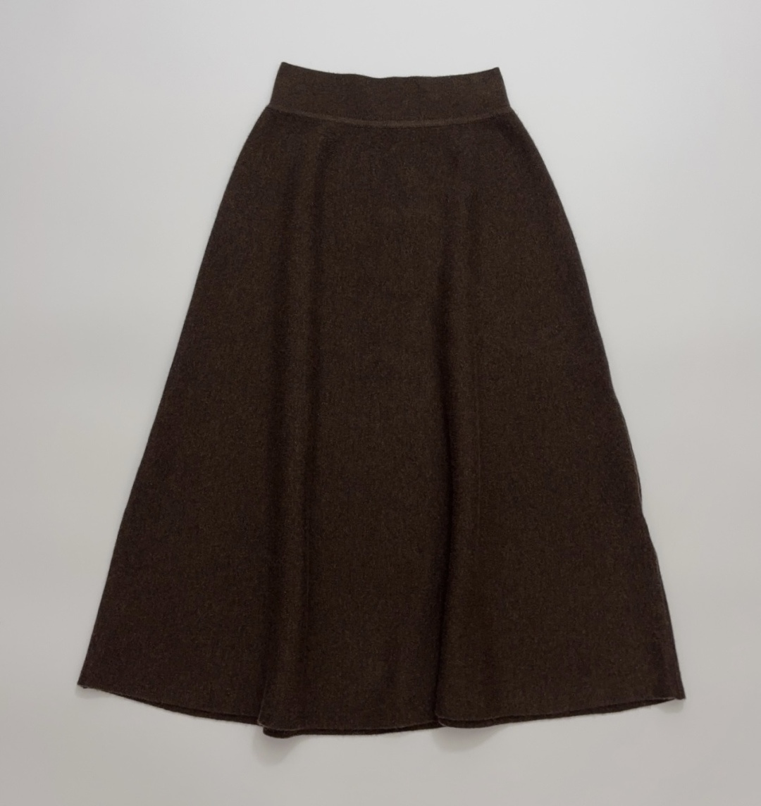 Loro Piana LP Early Spring Minimalist High-Waist Knit Skirt