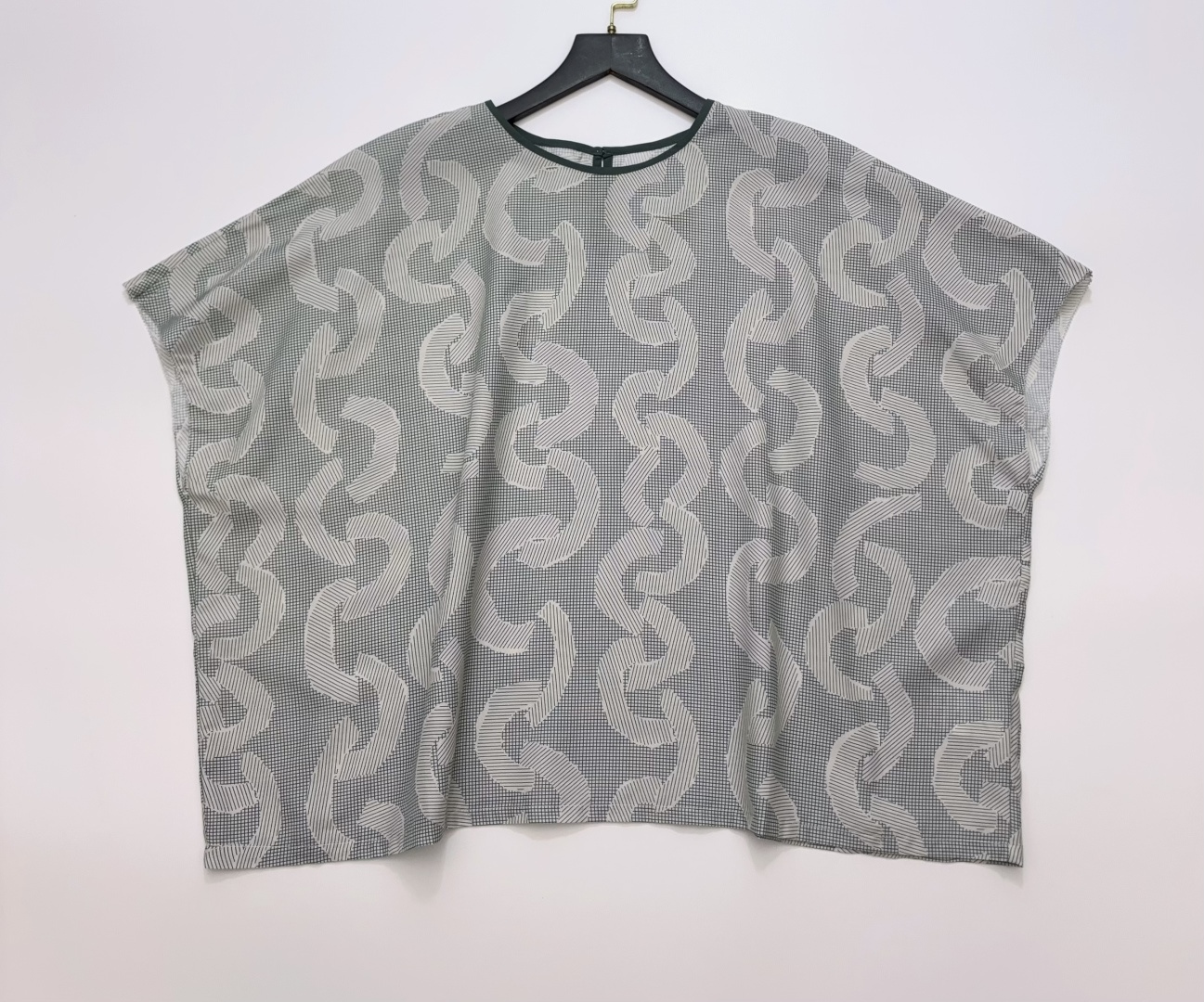 Mina Perhonen Kupla Japanese Print Loose Fit Short Sleeve Top