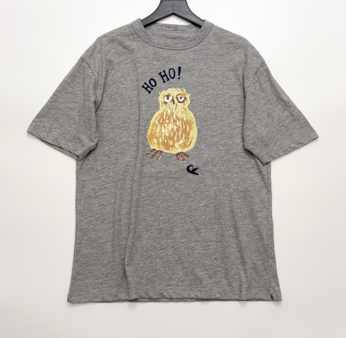 Japanese Style Owl Letter Print Short Sleeve T-Shirt
