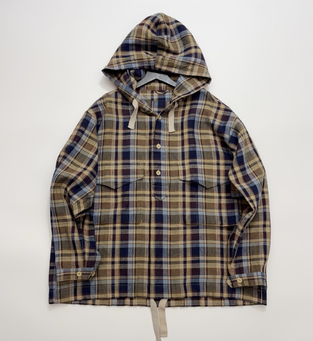 Japanese Style Plaid Relaxed Loose Lapel Shirt