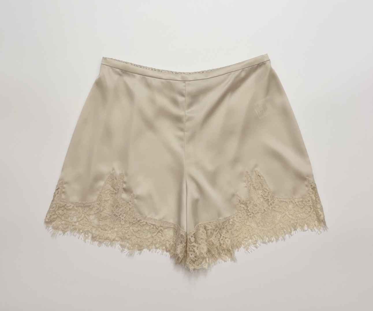 Reformation Fern Lace Patchwork Silky Versatile Shorts