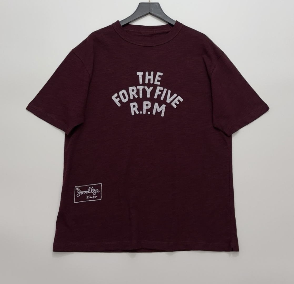 Japanese Style Flocked Letter Loose Short Sleeve T-Shirt