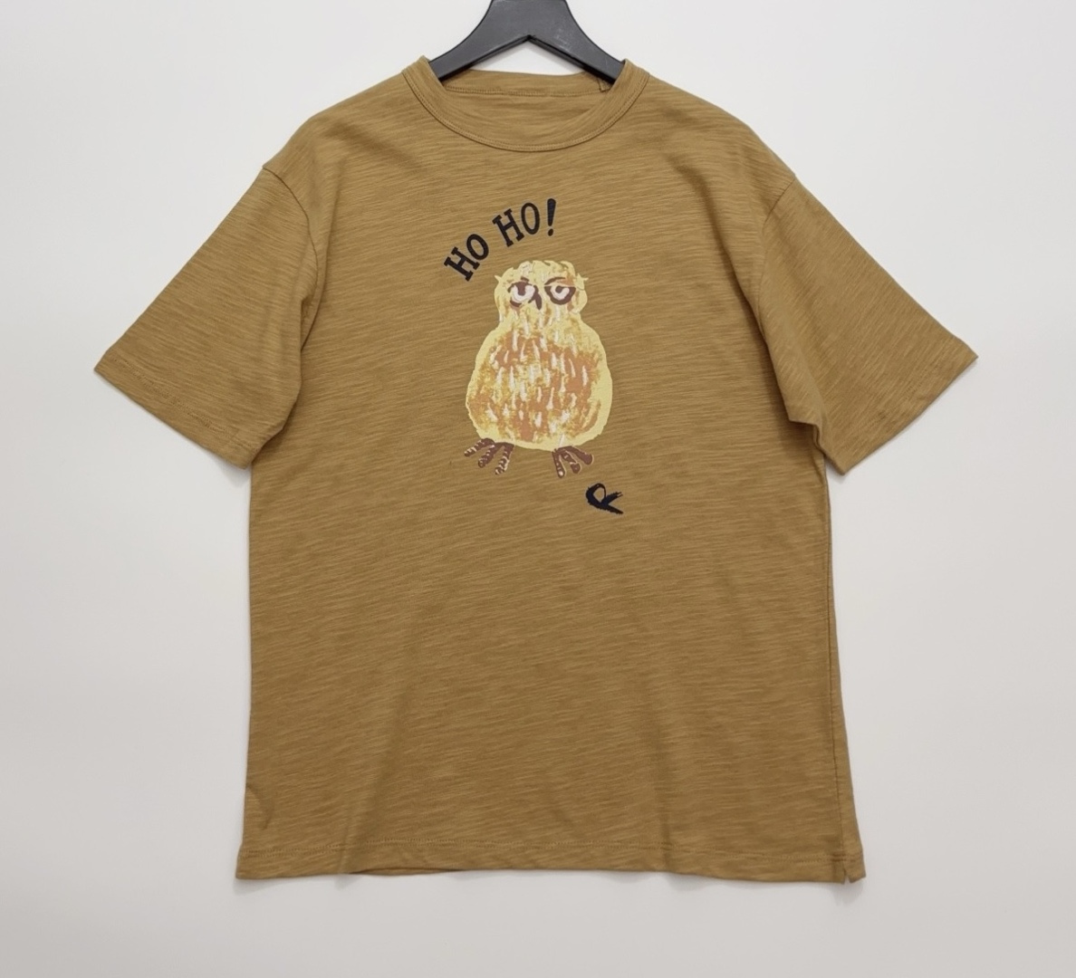 Japanese Style Owl Letter Print Short Sleeve T-Shirt
