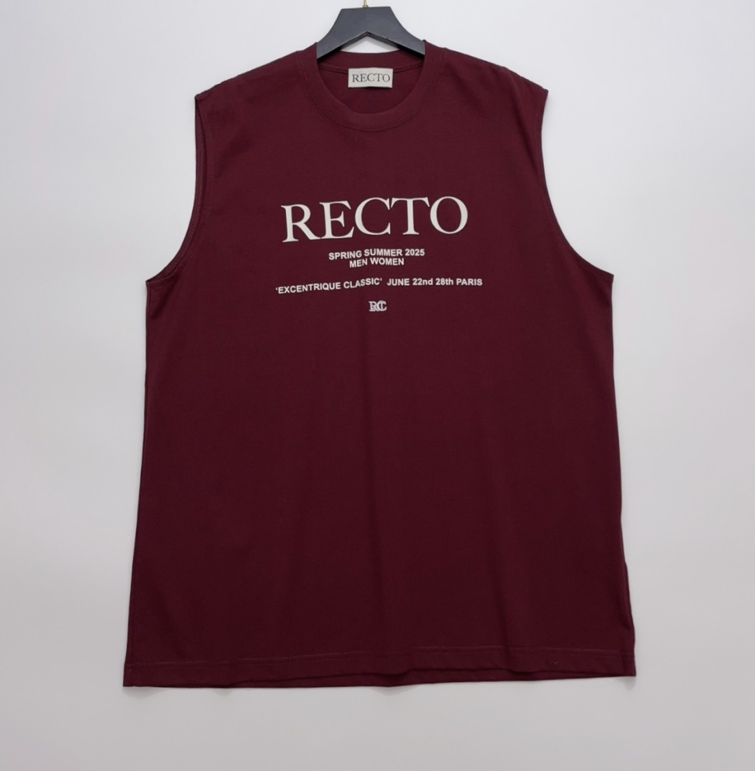Recto Classic Logo Sleeveless Loose Top