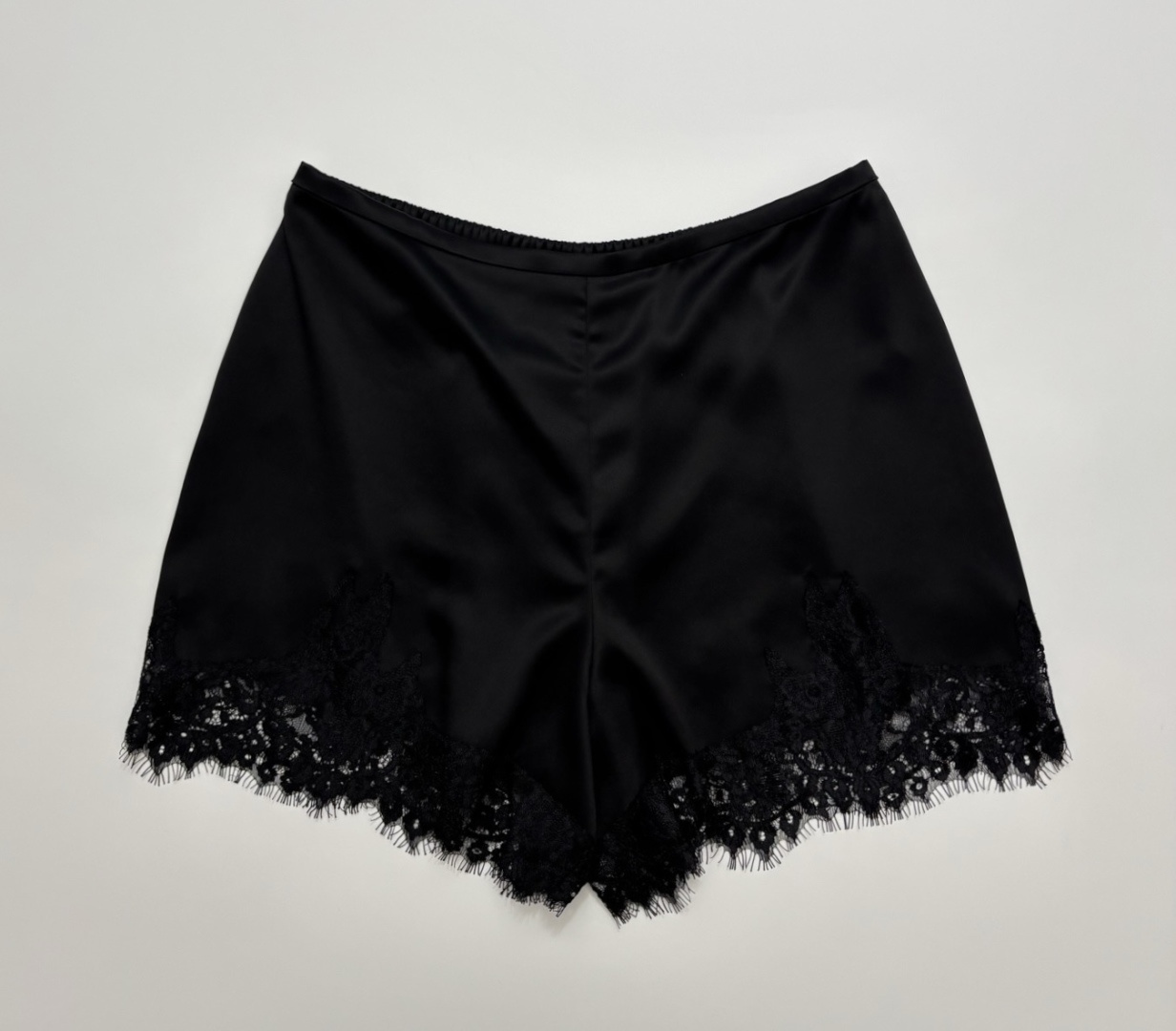 Reformation Fern Lace Patchwork Silky Versatile Shorts