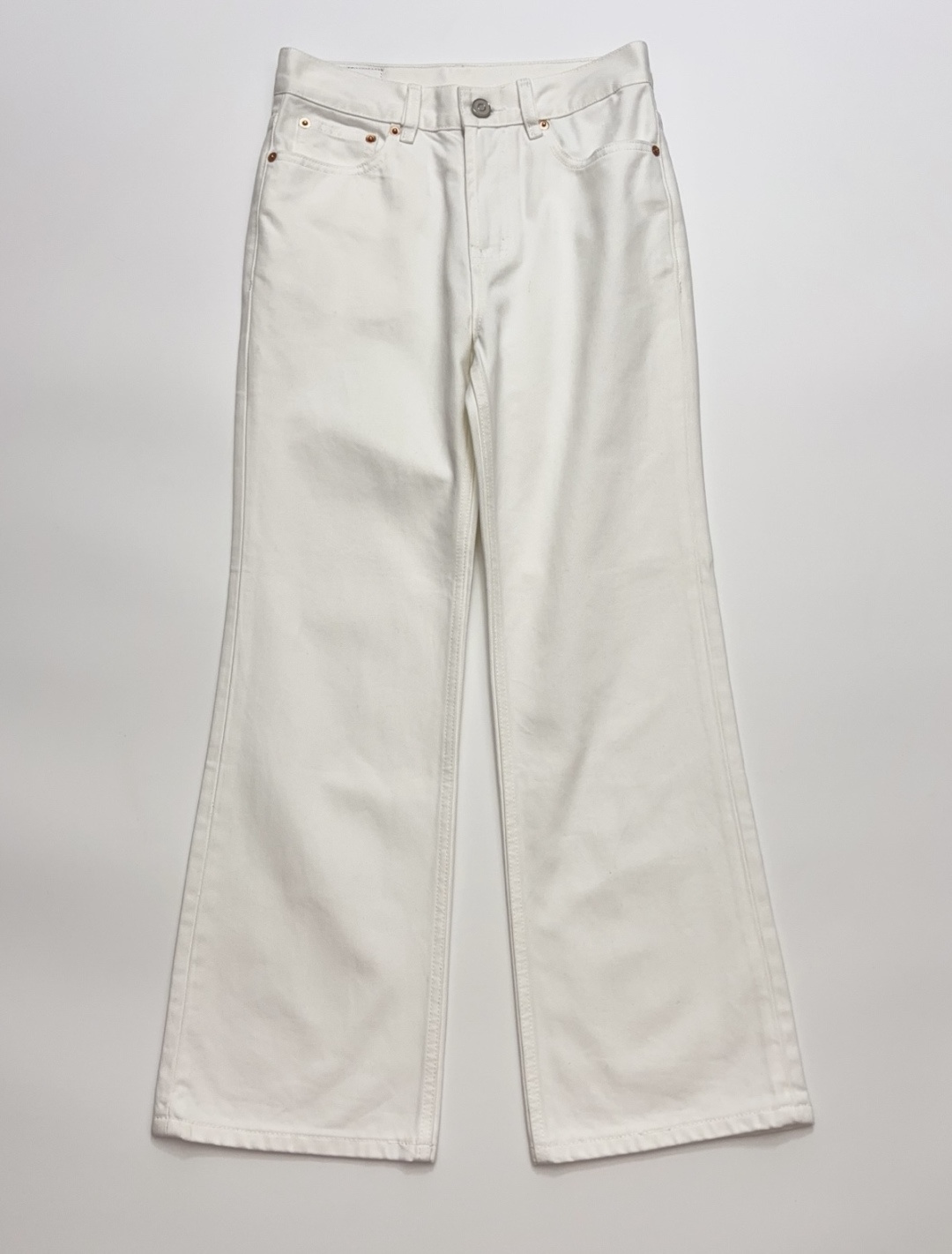 Gucci White Versatile Simple Denim Jeans