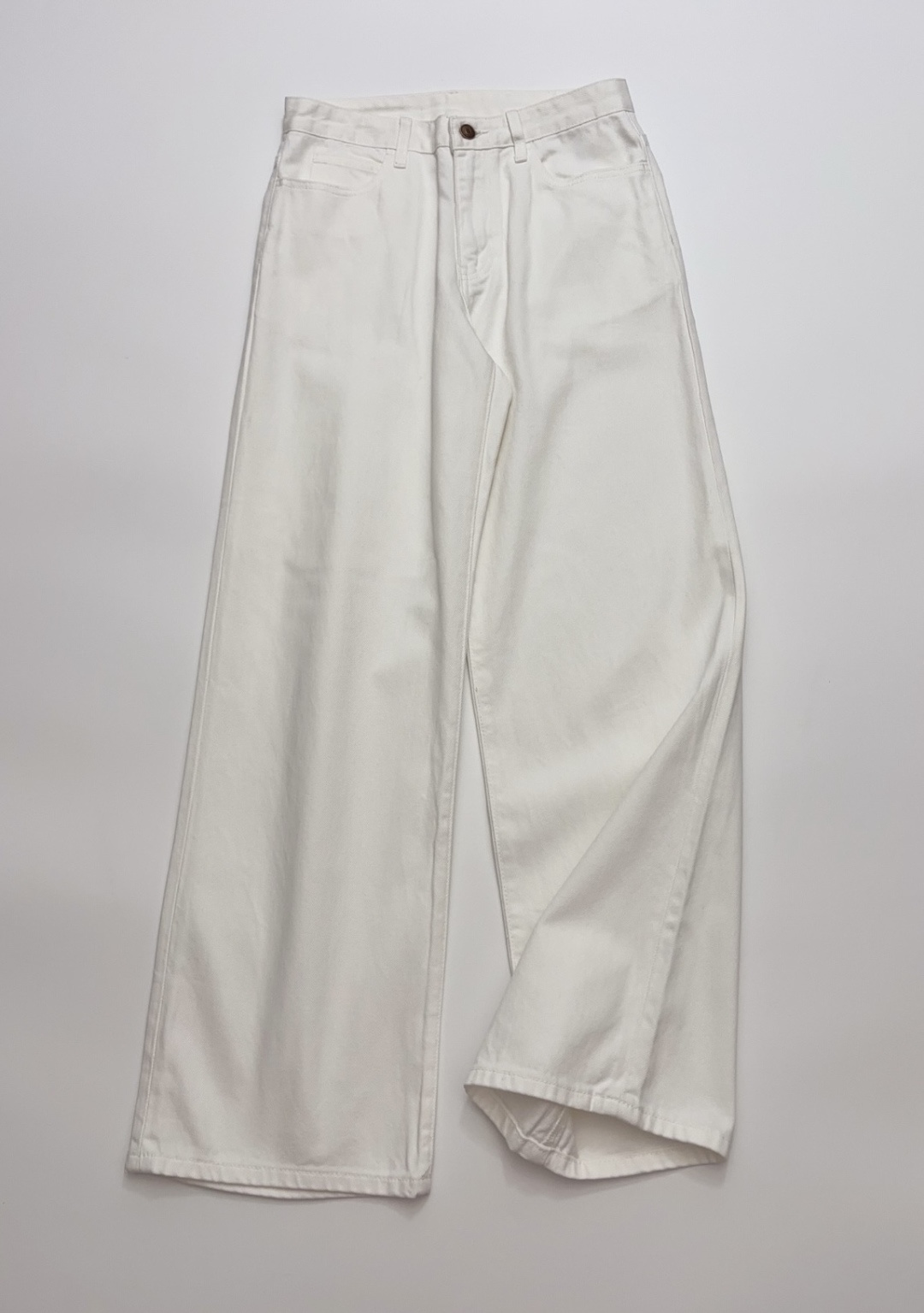 The Row White Simple Denim Jeans