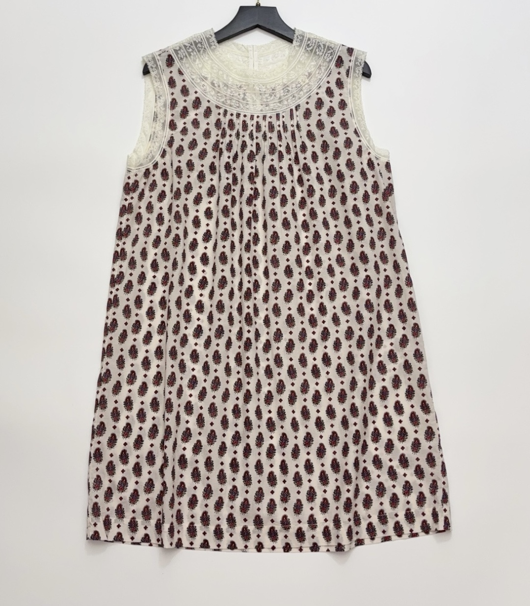 Dôen LEONORE Floral Print Lace Sleeveless Mini Dress