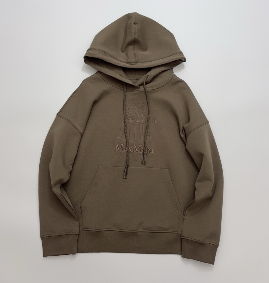 S Max Mara SMMANDREA Casual Loose Hooded Long-Sleeve Sweatshirt