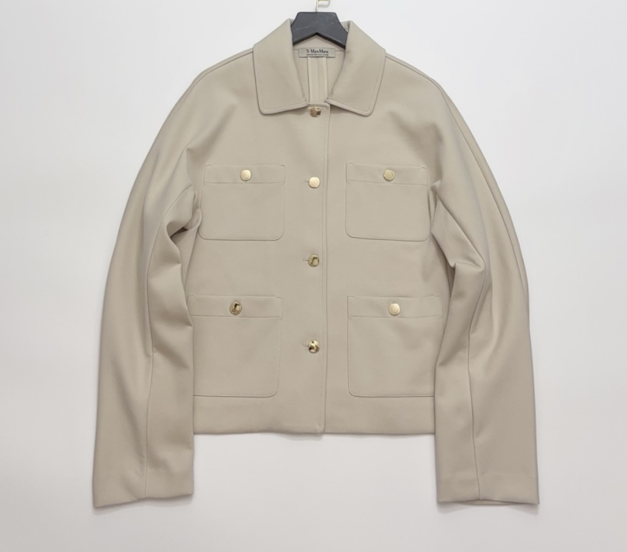 S Max Mara Cotton Single-Breasted Versatile Jacket
