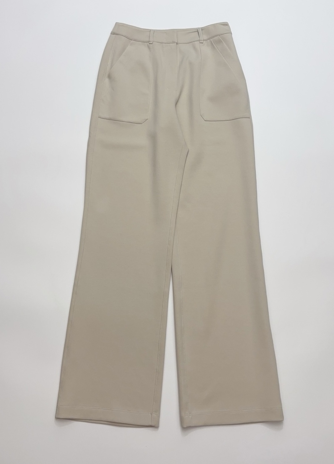 S Max Mara Solid Color Versatile Commuter Straight-Leg Casual Pants