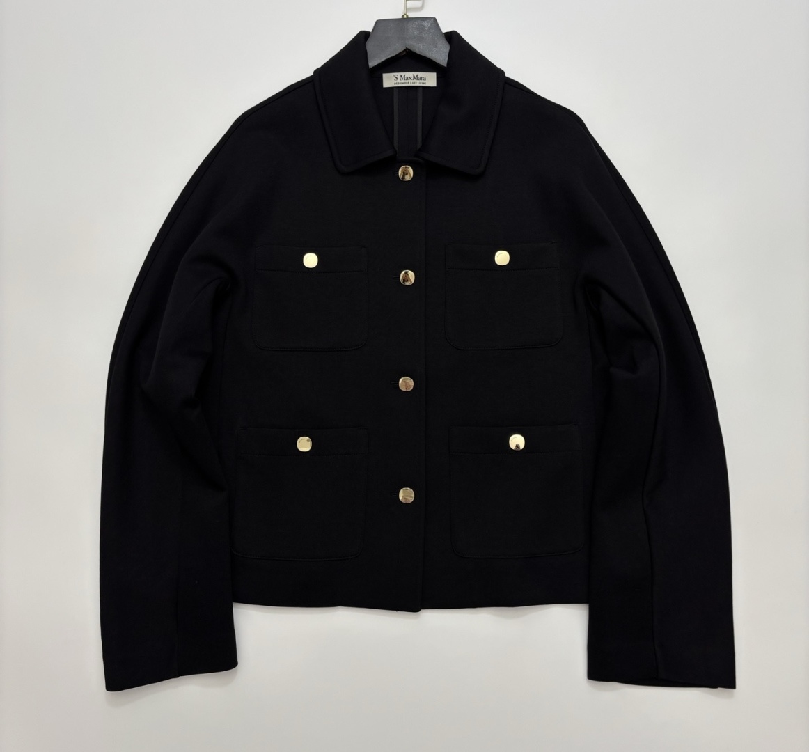 S Max Mara Cotton Single-Breasted Versatile Jacket
