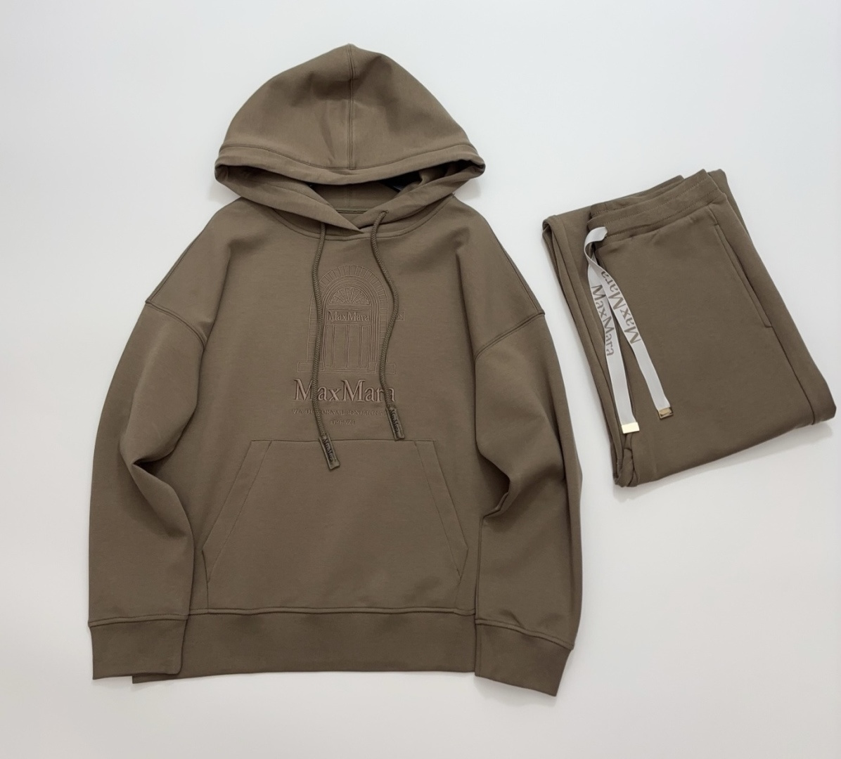 S Max Mara SMMANDREA Relaxed Hooded Long-Sleeve Sweatshirt and Trousers Set