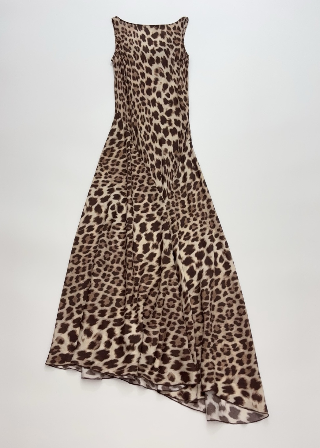 Réalisation Par The Romy Leopard Print Silk Bias Midi Dress