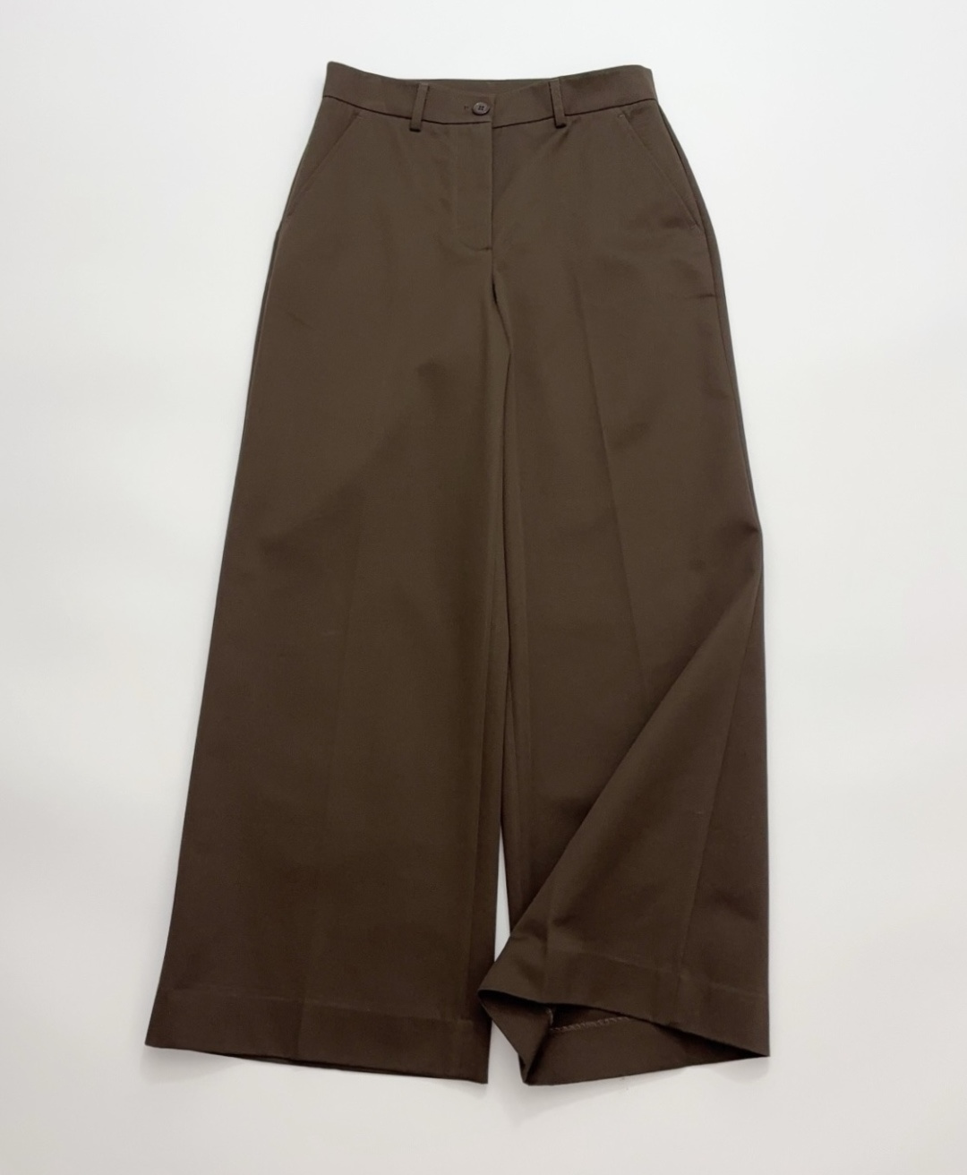 Max Mara Early Spring Solid Color Simple Cotton Casual Pants