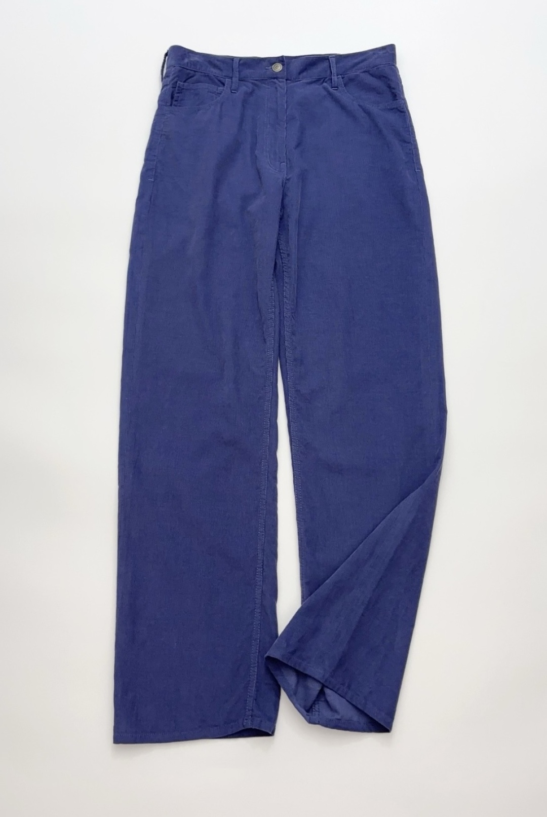 The Row Early Spring Mid-Low Rise Loose Straight Twill Cotton Casual Trousers