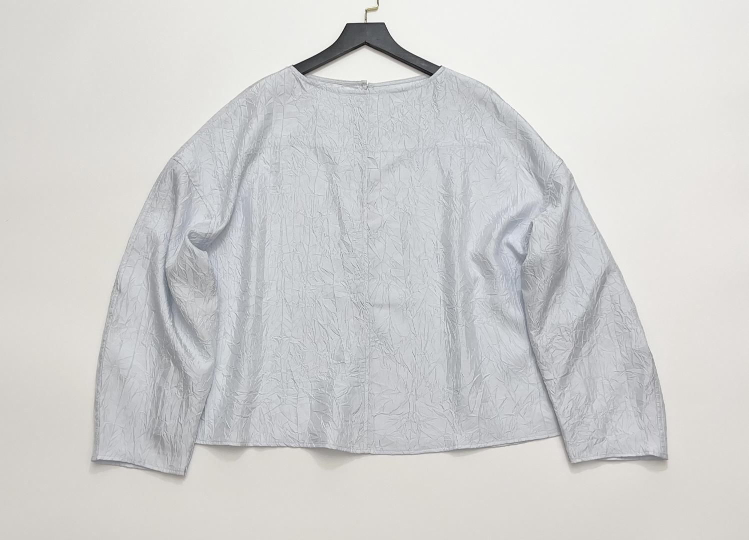 STUDIO NICHOLSON Solid Color Loose Pleated Long Sleeve Top