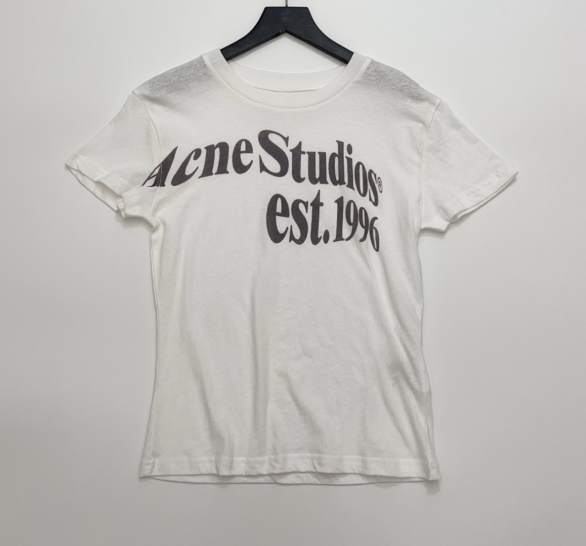Acne Studios Women's 1996 Letter Print Casual Short Sleeve T-Shirt