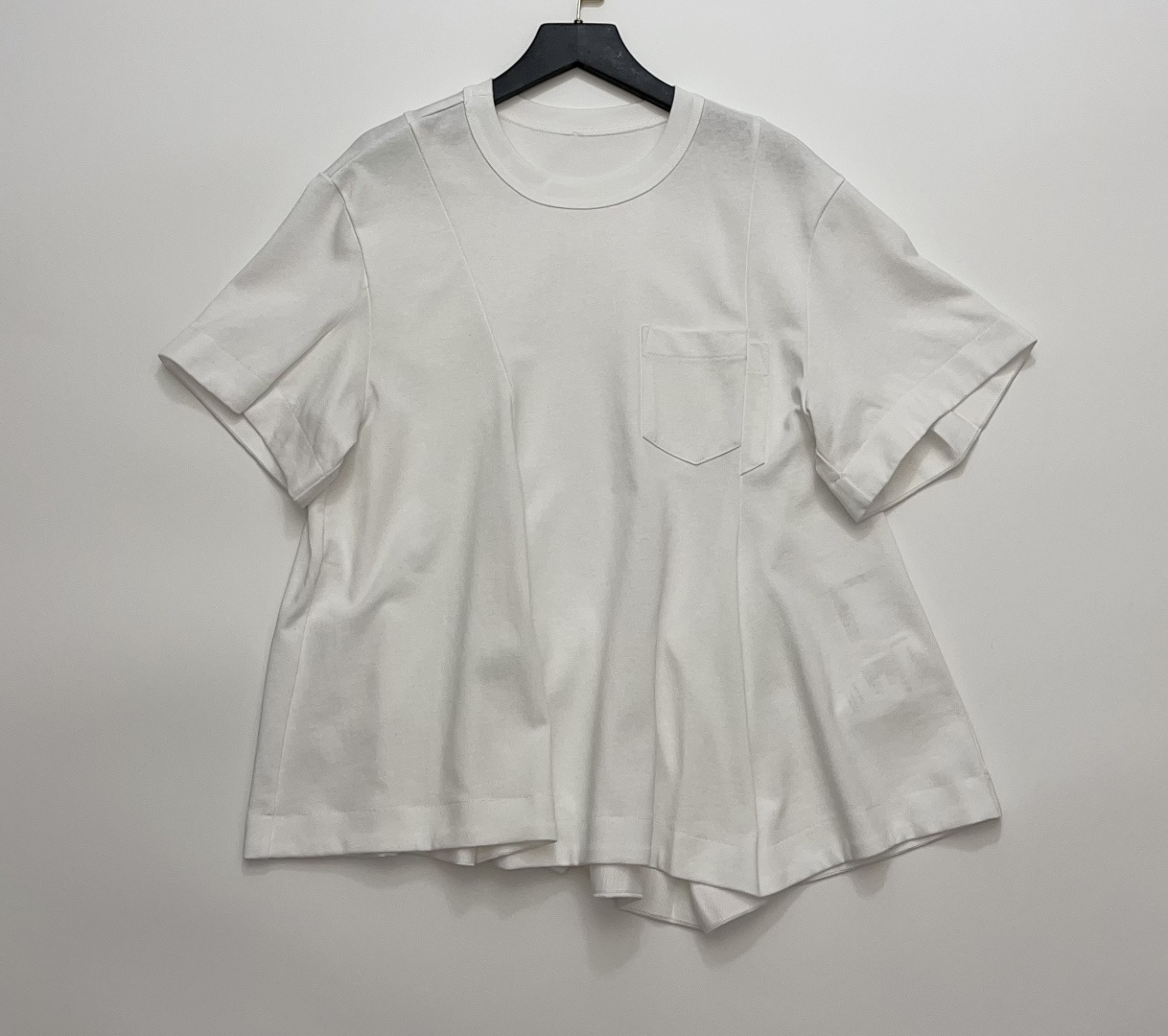 Sacai Pocket Loose Round Neck Short Sleeve T-Shirt