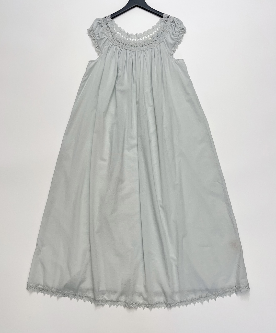 Dôen Lucilia Embroidered Lace Round Neck Babydoll Dress