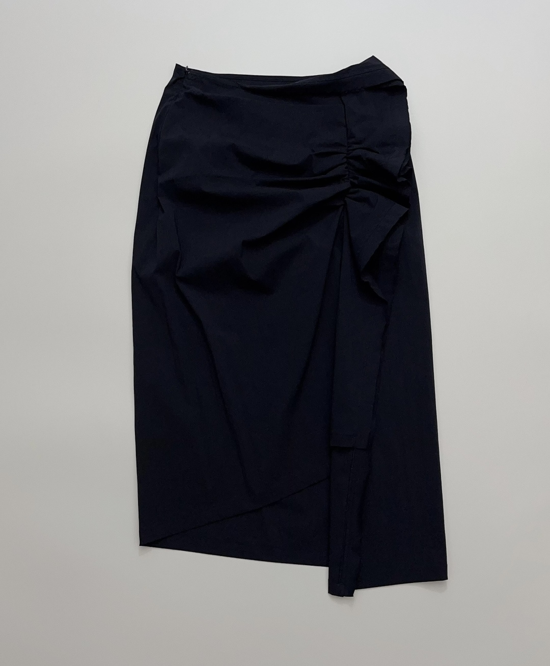 Solid Color Asymmetrical 3D Floral Skirt