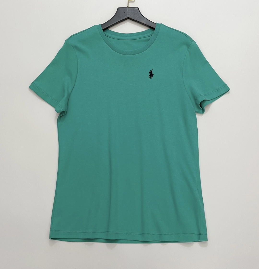 Polo Ralph Lauren Pony Embroidered Simple Crewneck Short-Sleeve T-Shirt