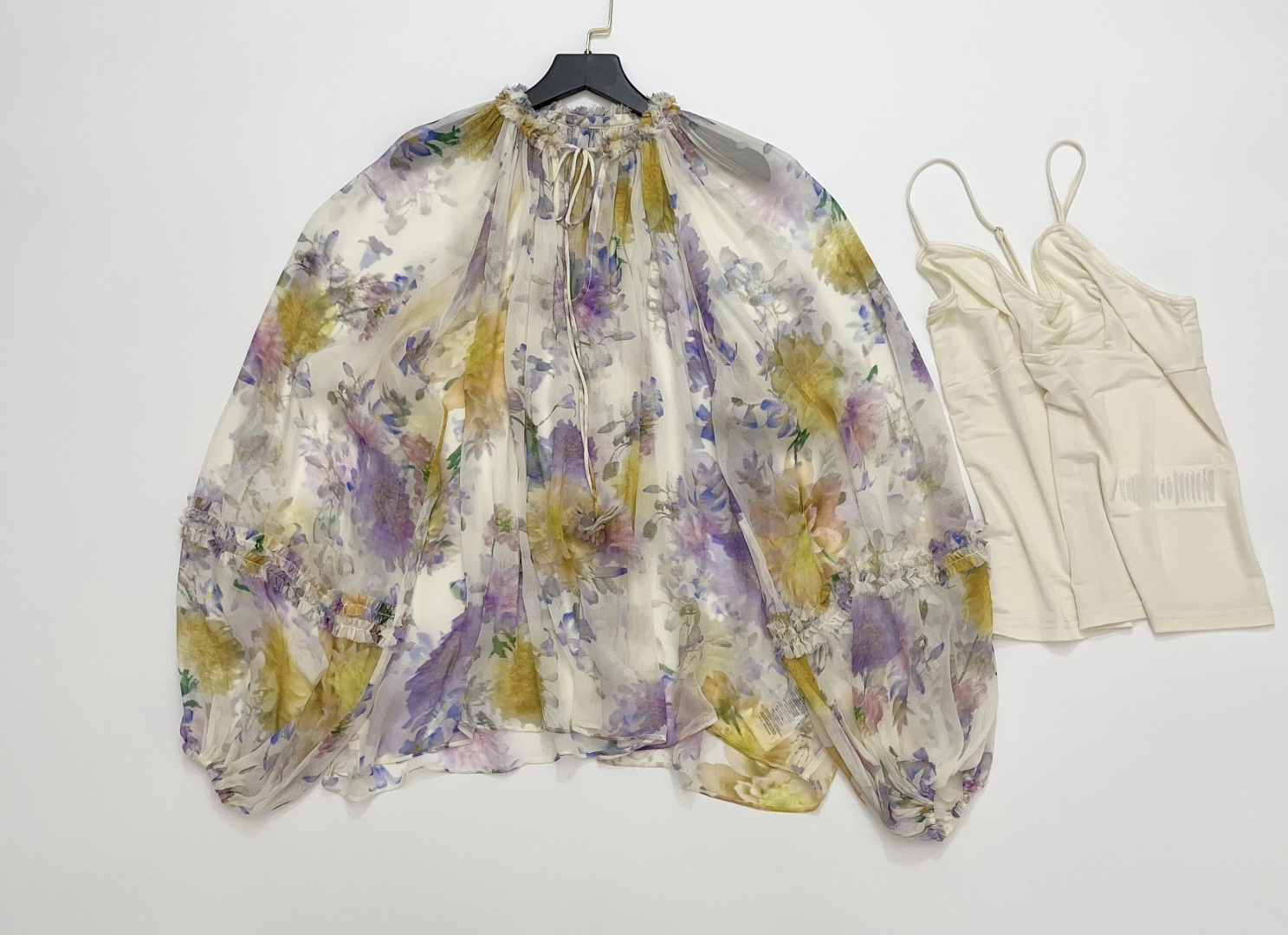 Zimmermann LUNA Floral Ruffled Blouse