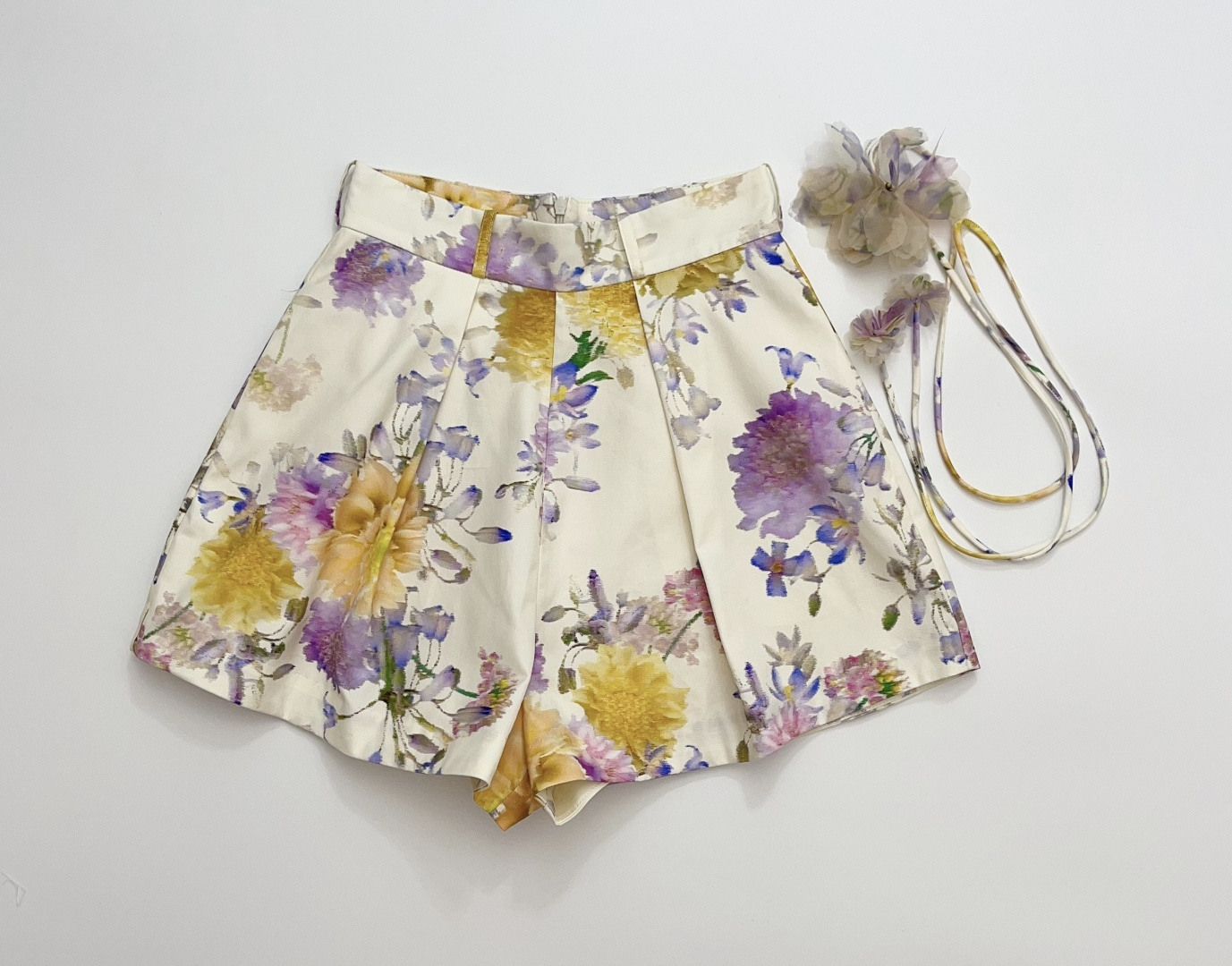 Zimmermann ZIM 26 Spring/Summer Floral Printed Fashion Casual Shorts