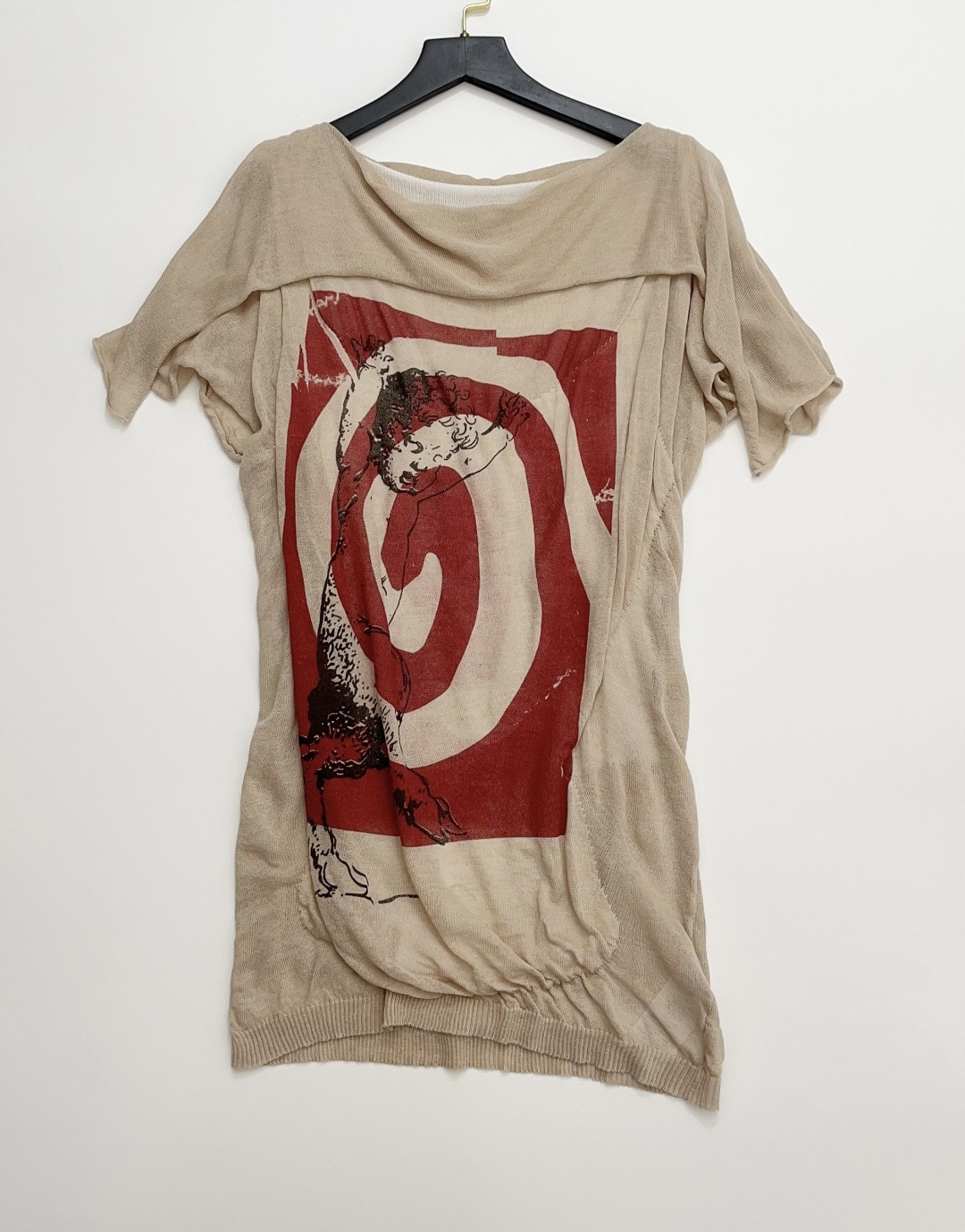 Vivienne Westwood Saturn Dune Irregular Vintage Distressed Vest T-Shirt