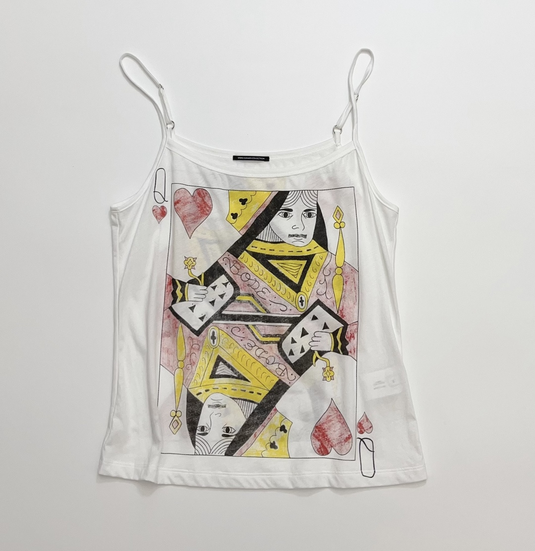 Playing Card Art Graffiti Camisole Vest