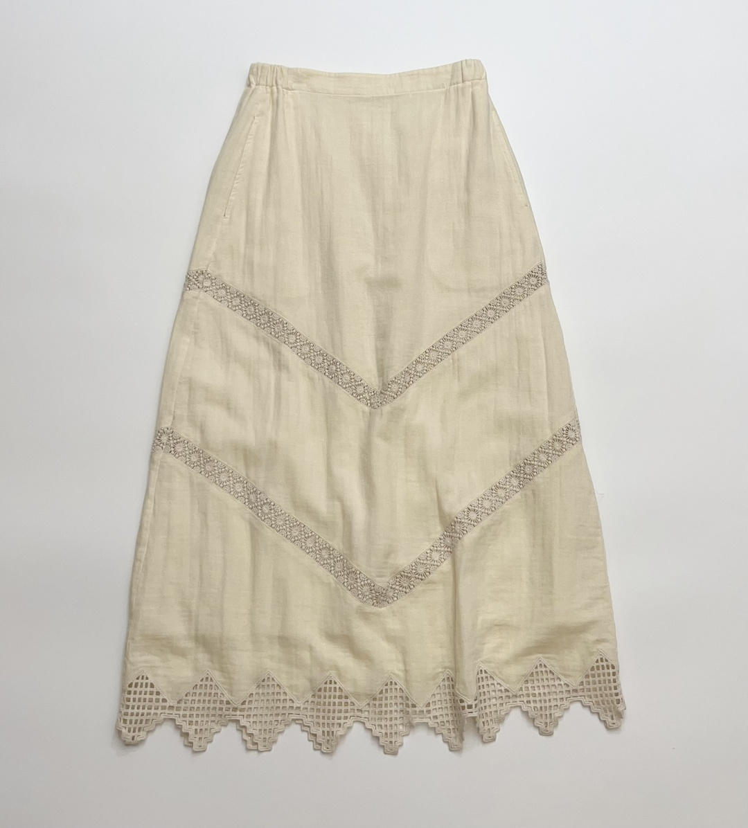 French Inspired Double Layer Gauze Resort Style Skirt