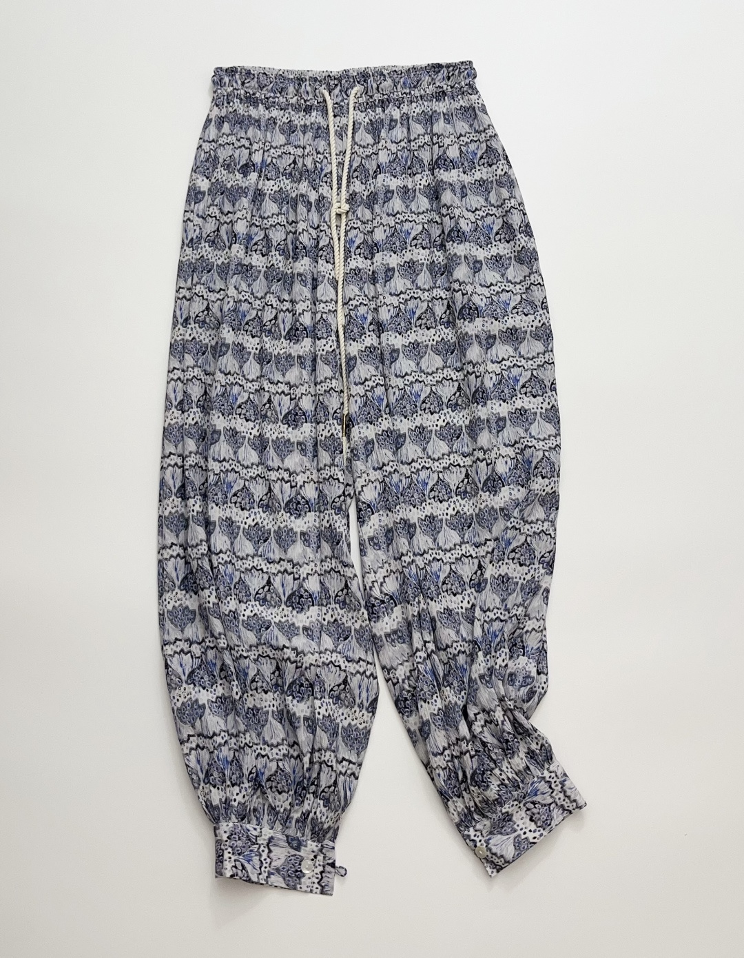 Antik Batik Retro Print Relaxed Fit Casual Pants