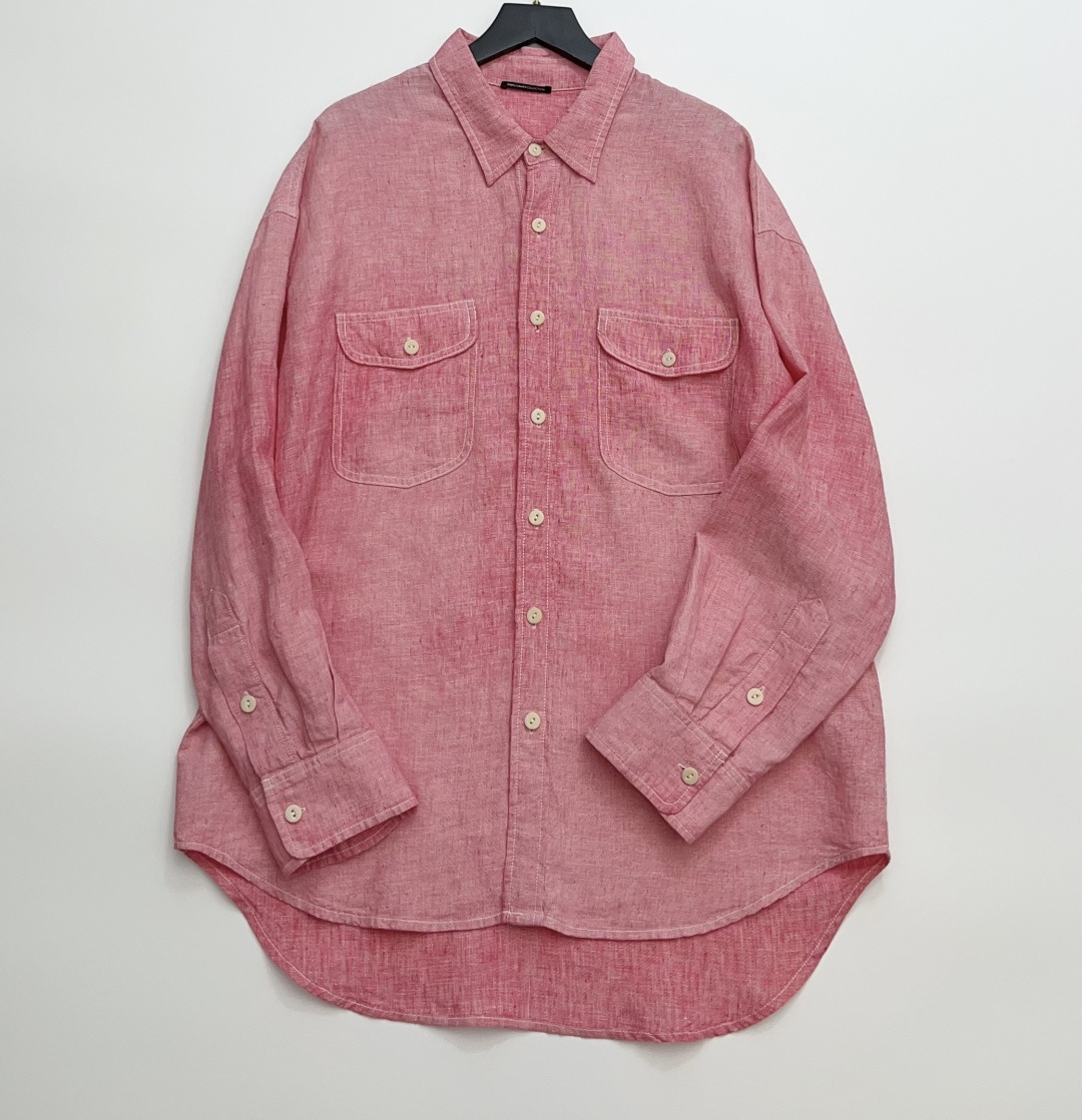 R13 Washed Gradient Relaxed Fit Linen Shirt