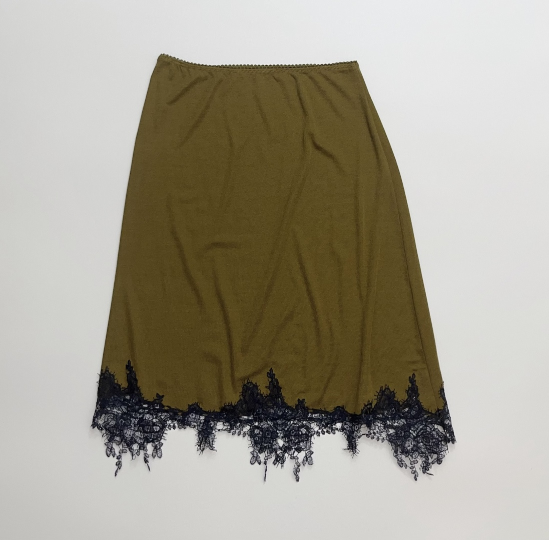 Time Casual Stretch Lace Patchwork Midi Skirt 2026 Spring Collection