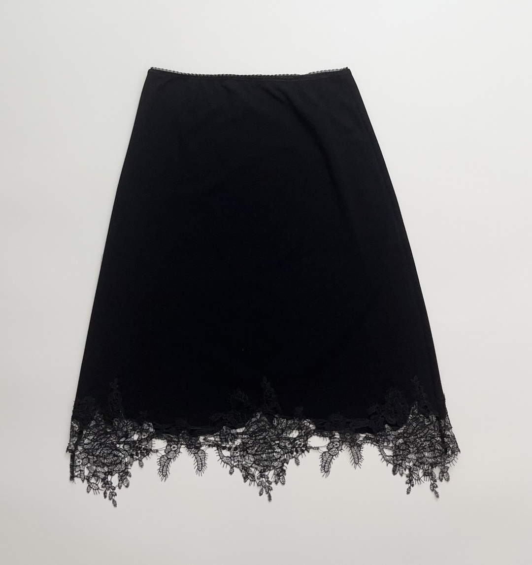Time Casual Stretch Lace Patchwork Midi Skirt 2026 Spring Collection