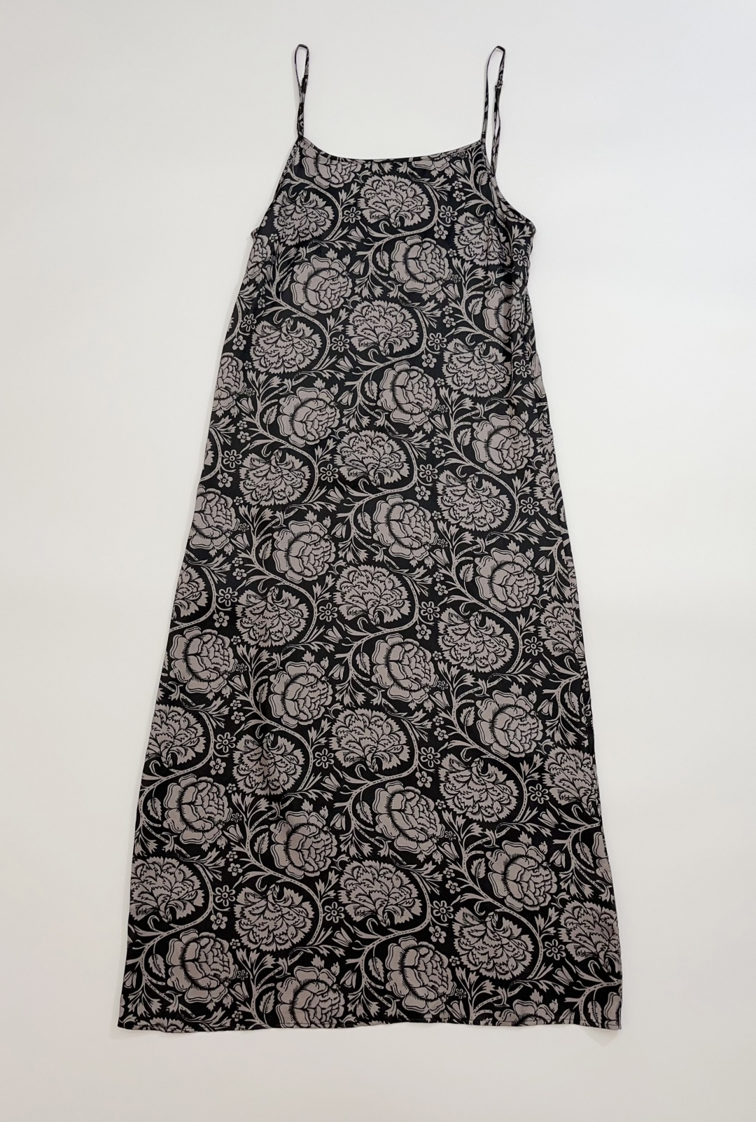UMA Cupro Floral Print Cami Maxi Dress