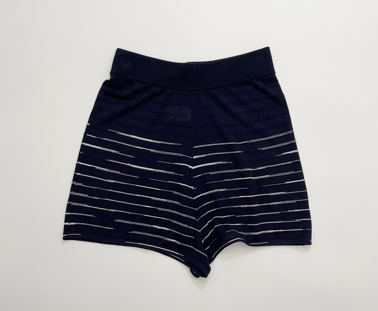 deepmoss Rippled Multicolor Stripe Plant Dyed Shorts