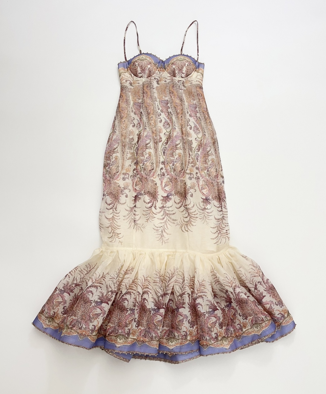 Zim 2026 Spring Alchemy Paisley Pattern Camisole Fishtail Dress
