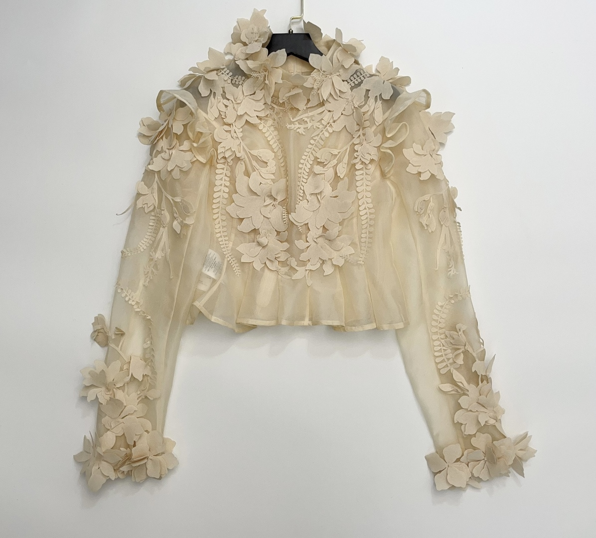 ZIM 3D Floral Sheer Top