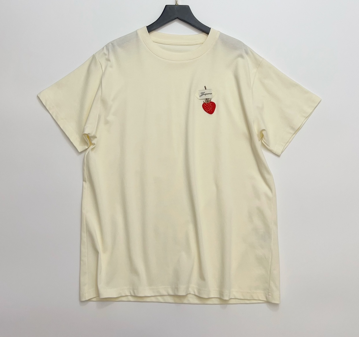 Jacquemus Whimsical Fruit Label Series Strawberry Short Sleeve T-Shirt