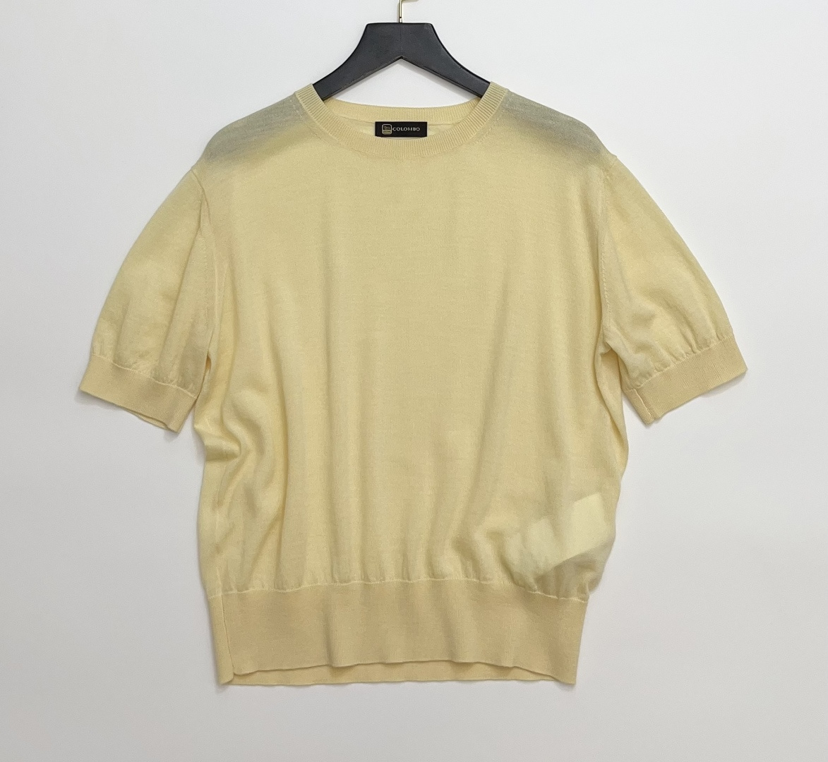 Colombo Ultra-Fine Wool Cashmere Mulberry Silk Soft Breathable Knit T-Shirt