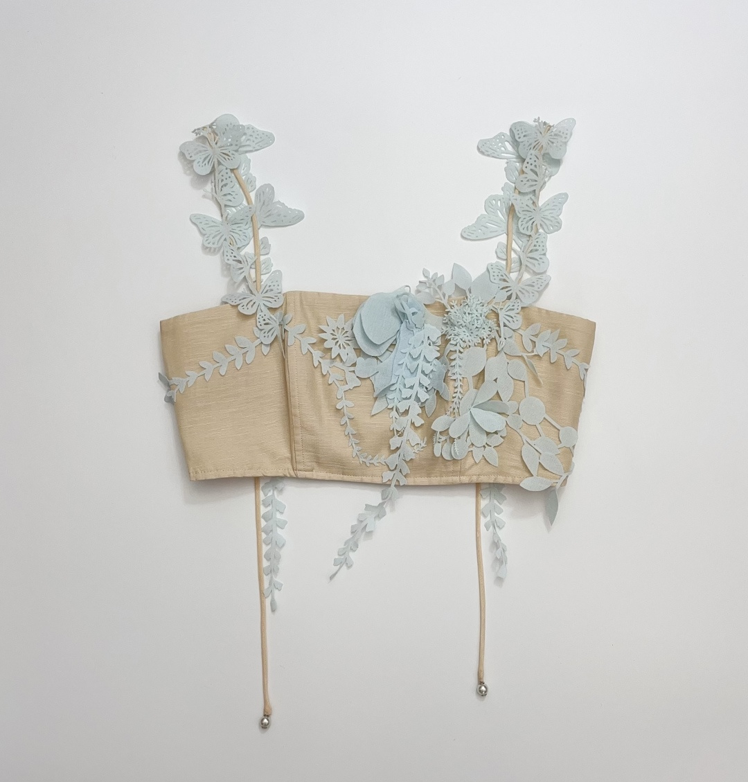Zimmermann Handmade Butterfly Appliqué Bandeau Camisole Top