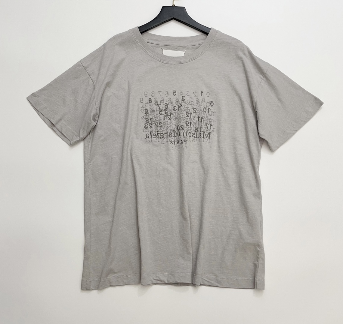 MM6 Maison Margiela MM6 Letter Embroidered Loose Short-Sleeve T-Shirt