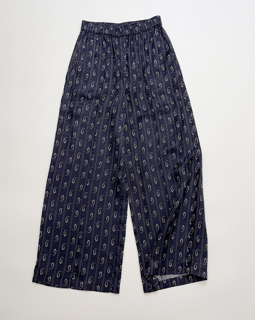 Tory Burch Paisley Jacquard Wide-Leg Leisure Pants