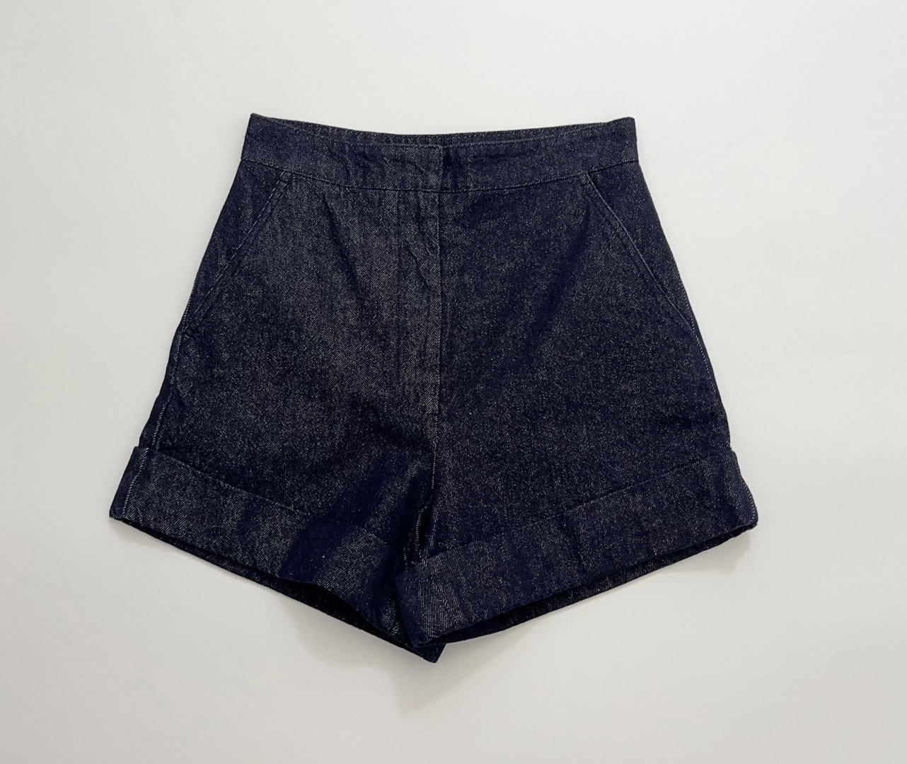 Max Mara Cotton High-Waist Straight-Leg Shorts